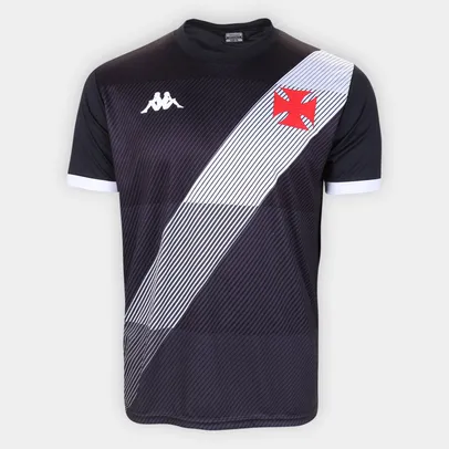 Camisa Vasco da Gama Supporter Diagonal Kappa Masculina