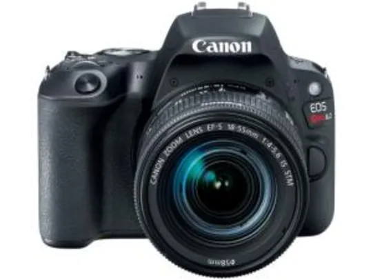 Câmera Digital Canon DSLR EOS REBEL SL2 24,2MP - Semiprofissional 3” Touch Zoom Óptico 3x R$1799