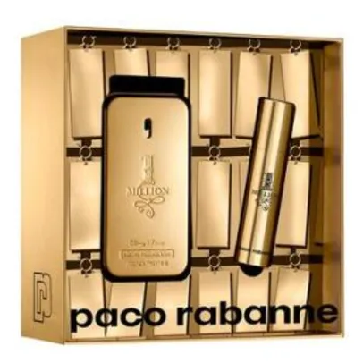 Paco Rabanne One Million Kit Perfume Masculino EDT + Miniatura R$ 242