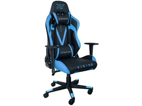 Cadeira Gamer XT Racer Reclinável Preta e Azul - Viking Series XTR-012 | R$921