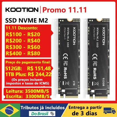 KOOTION X15 M.2 SSD 1TB SSD Solid State Drive