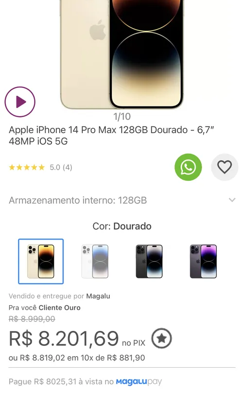 Imagem na descrição da promoção