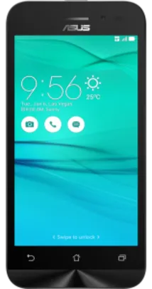 [Saraiva] Smartphone Asus Zenfone Go Branco Tela 4.5" Android 5.1, Câm 5Mp, Dualchip, Snapdragon 1.2Ghz, 8Gb por R$ 427