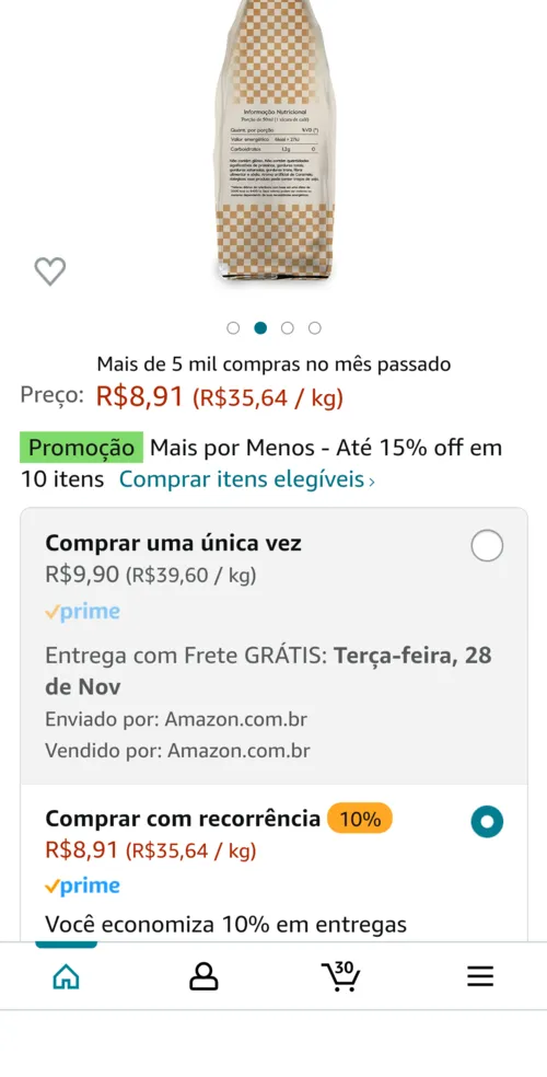 Imagem na descrição da promoção