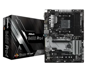 Placa Mãe ASRock, AMD AM4B450M Pro4-F R2.0