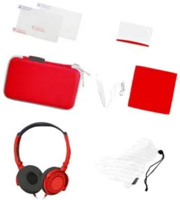 Kit Safe and Sound para 3DS XL Vermelho - Tech Dealer - R$20