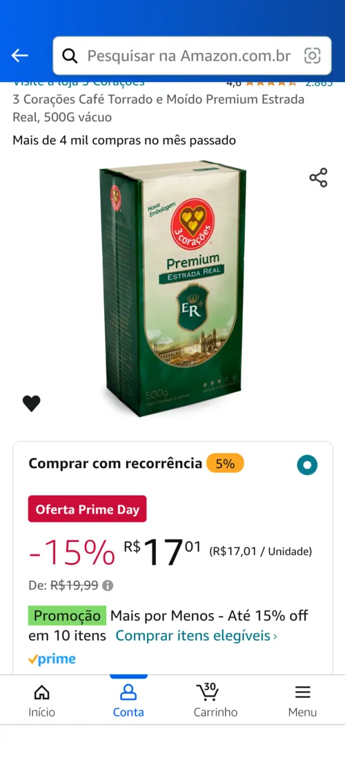 Imagem na descrição da promoção