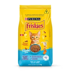 Ração Friskies para Gatos Filhotes Sabor Frango Leite e Cenoura - 1kg Purina para Todas de raça Todas as fases - Sabor Frango