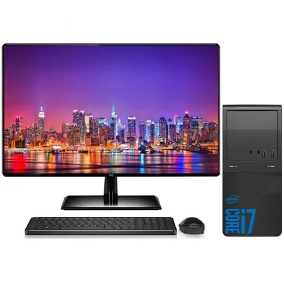 Computador Completo CPU Intel Core I7, 16GB, SSD 480GB, Monitor 21.5 - 3green Homeoffice