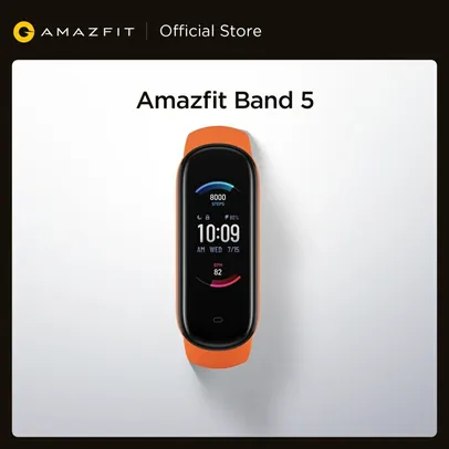 (NOVOS USUÁRIOS)Smart band AMAZFIT BAND 5 COM ALEXA | R$132