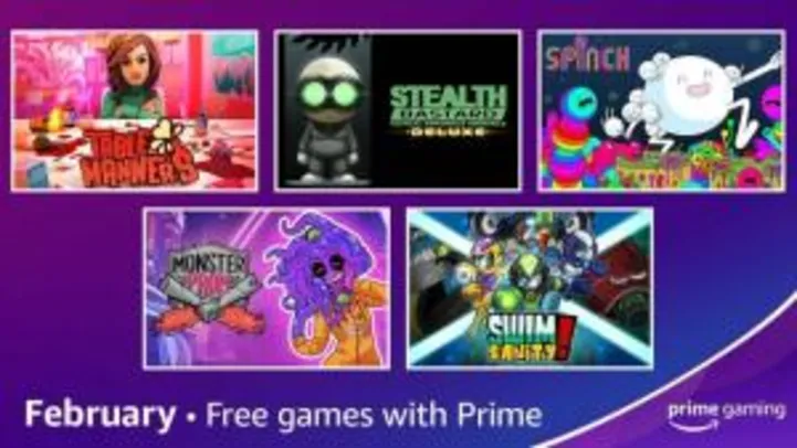 Jogos Grátis no Prime Gaming (Amazon Prime) - Fevereiro 2020