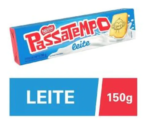 [PRIME] [08 unidades] Biscoito Passatempo ao Leite - 150g | R$12