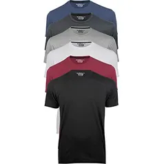 Kit 6 Camisetas Slim Fit Masculinas Básicas Lisas Novastreet 