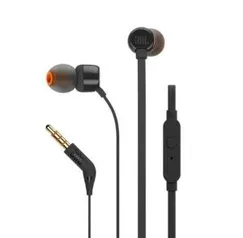 [Fast shop] Fone de ouvido JBL In Ear Intra-auricular Preto - T210 | R$ 47