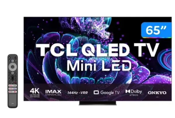 Smart TV 65” 4K QLED TCL 65C835 120Hz