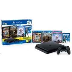 PlayStation 4 Hits Bundle - 1TB | GTA V + Days Gone + Horizon Zero Dawn + Voucher