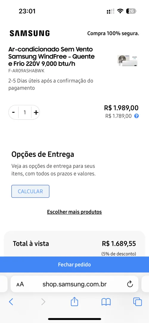 Imagem na descrição da promoção