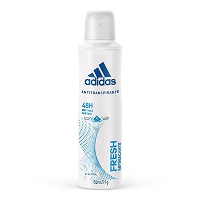 [REC] Desodorante Aerossol Adidas Feminino Fresh, Adidas, Branco, 150 Ml