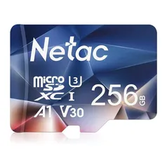 Cartão De Memoria MicroSD Netac 256GB C10 U3 V30 + Adaptador SD