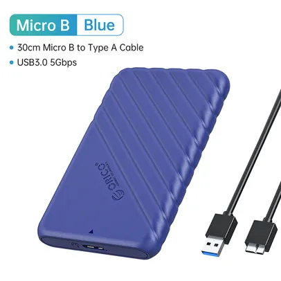 (Contas Novas R$26) Case USB Orico para HD/SSD externo 2.5 polegadas 