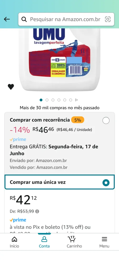 Imagem na descrição da promoção