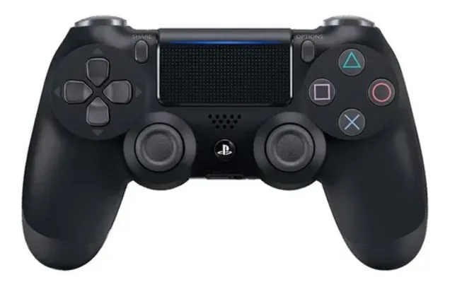 Controle joystick sem fio Sony PlayStation Dualshock 4 jet black