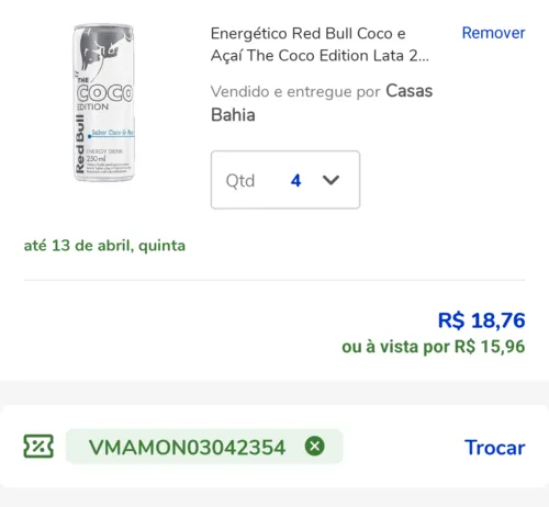 Imagem na descrição da promoção