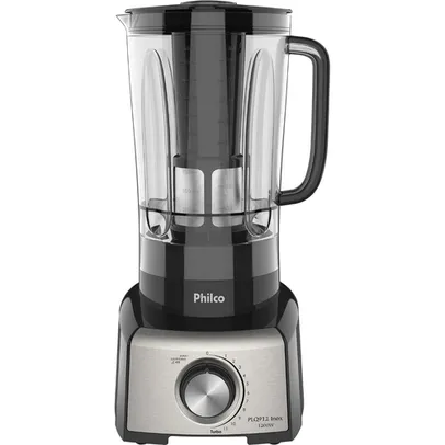 [AME R$ 99] Liquidificador Philco PLQ912P Inox 3L 12 Velocidades + Pulsar/Autolimpeza Preto  - 1200W