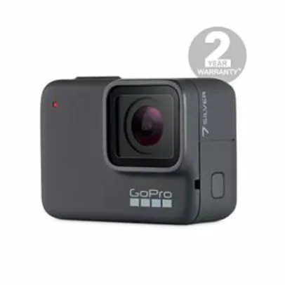 Câmera GoPro Hero 7 Silver, à Prova D’água 10MP 4K Wifi - R$1399