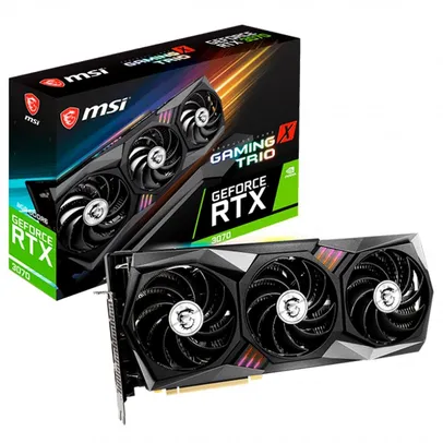 Placa de Vídeo MSI NVIDIA Geforce RTX 3070 Gaming X Trio | R$7.700