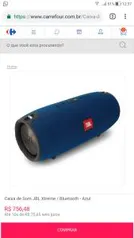 Caixa de Som JBL Xtreme / Bluetooth - Azul R$756