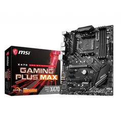 Placa Mãe MSI X470 Gaming Plus MAX, Chipset X470, AMD AM4, ATX, DDR4, 911-7B79-026