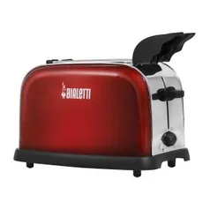 Torradeira Bialetti TSP01 Electricity 2 Fatias 800W Inox Vermelha | R$197