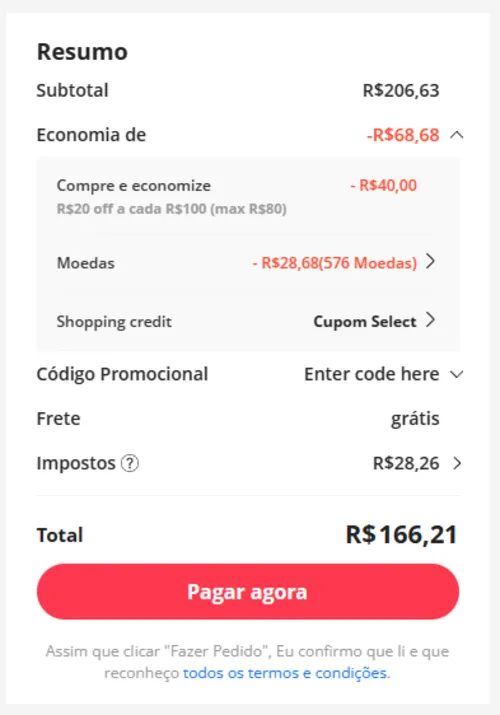 Imagem na descrição da promoção