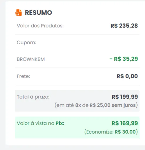 Imagem na descrição da promoção