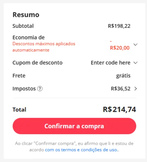 Imagem na descrição da promoção