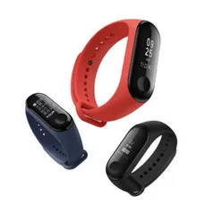 Original Xiaomi Mi band 3 Smart Wristband OLED Display 50M Waterproof Heart Rate Monitor Bracelet - Black por R$ 81