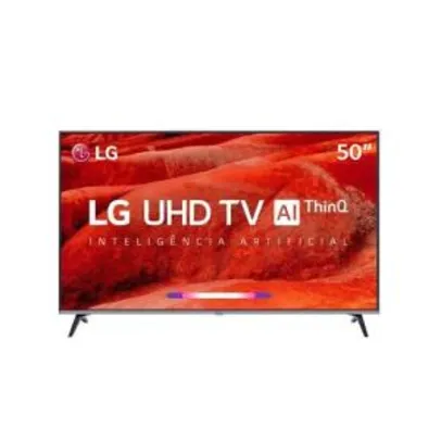 Smart TV 4K LED 50” LG 50UM7510PSB Wi-Fi HDR - Inteligência Artificial 4 HDMI 2 USB