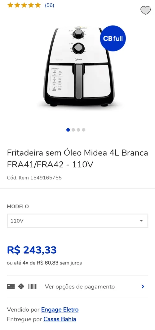 Imagem na descrição da promoção