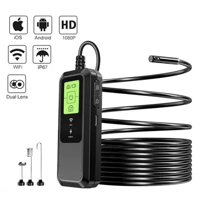 1080p Wifi Endoscópio 3.9mm/5.5mm/8mm 2mp Wifi Borescope Com 6 Led