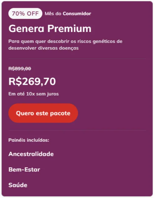 Imagem na descrição da promoção