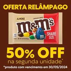 M&M'S Importado | 50% Off na 2ª unidade de M&M'S Amêndoa 80,2g