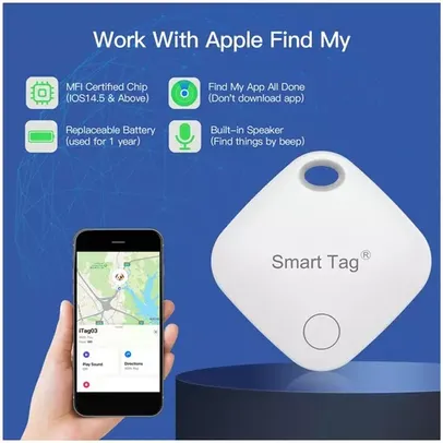 Tag Smart Rastreador Bluetooth