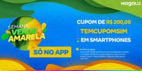 CUPOM DE R$ 200,00 OFF EM SMARTPHONES