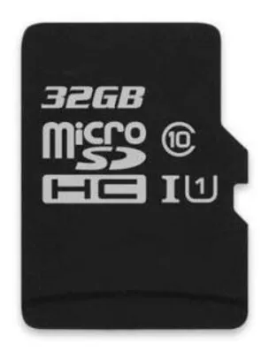 Cartão De Memória Micro Sd 32gb R$ 10