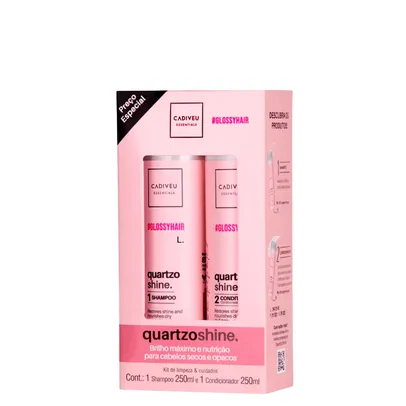 Kit Cadiveu Essentials Quartzo Shine - Shampoo 250 ml  + Condicionador  250 ml