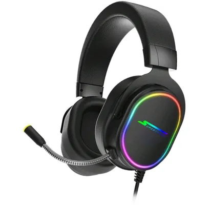 Headset Gamer SuperFrame, VELKA, 7.1 Surround, RGB, USB, Black