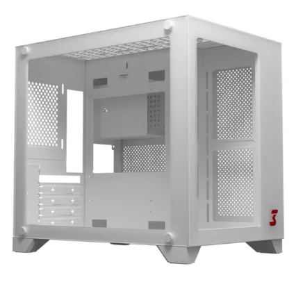 Gabinete DT3 Hyper, Lateral e Frontal de Vidro, Branco, 14026-3