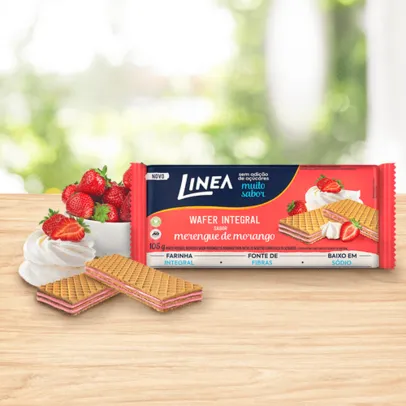 Linea Wafer Merengue De Morango 105G