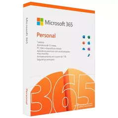 Microsoft 365 Personal com 1TB na Nuvem 